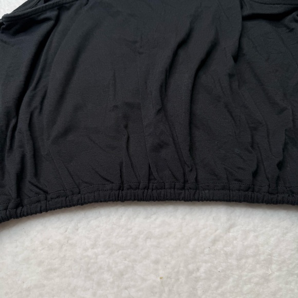 ALO Women’s Black V-Neck Tank Top sz S Breathable Summer Casual Outdoor - Picture 7 of 8